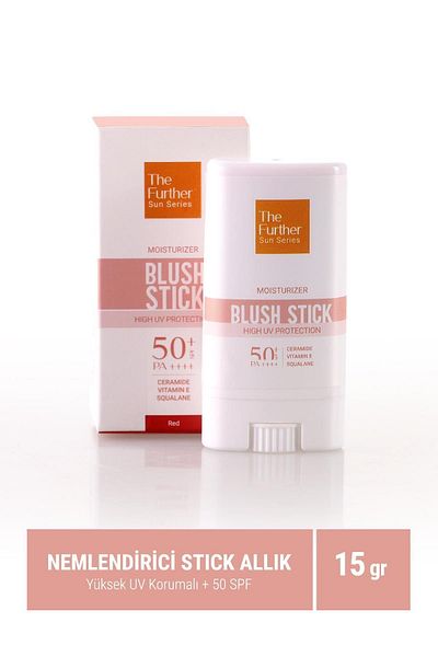 The Further Stick Blush Sunscreen Spf50 |   Colored Moisturizer, Ceramide, Vitamin E & Squalane