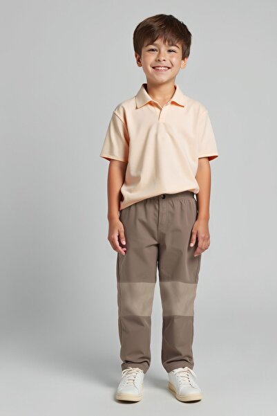 minojoy Sinor Stone Color Cotton Polo Boy's Tshirt