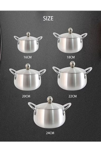 NMC Aluminum Cooking Pot Set - 5 Pieces