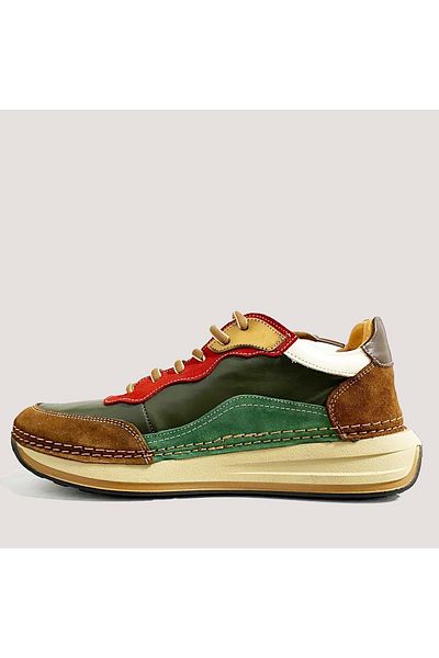 Mammamia Women's Leather Casual Shoes 340 Lx - Brown - 39
