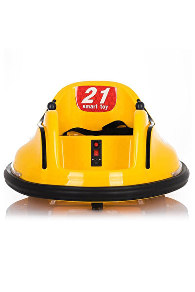 Factual Toys Kids Electric Rideon Drift Toy Bumper Car Swing Style With LED Lighting-Yellow