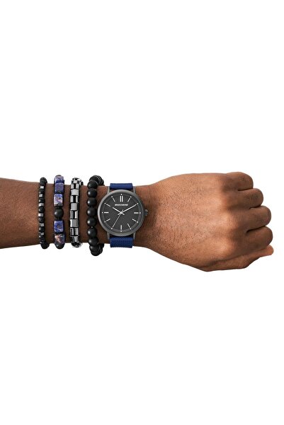 SKECHERS SR9123 Erkek Kol Saati ve Bileklik Seti