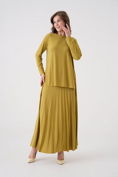 NİSUM MODA Σετ διπλής φούστας πλισέ