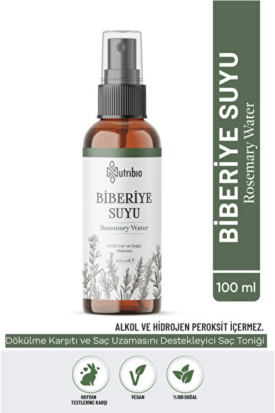 nutribio Biberiye Suyu Dökülme Karşıtı ve Saç Uzamasını Destekleyici Saç Toni...