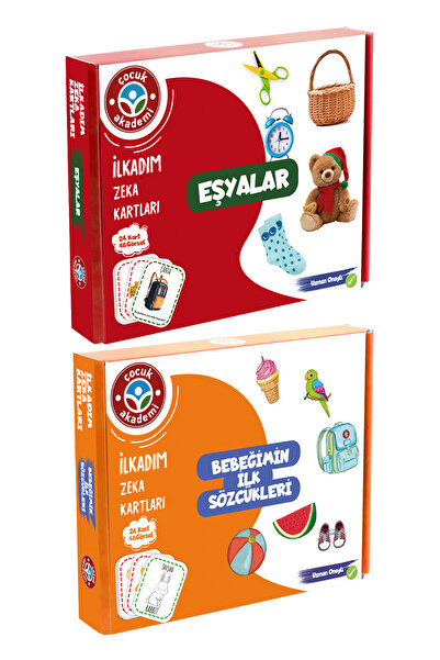 Çocuk Akademi İlk Adım Zeka Kartı Eşyalar ve İlk Adım Zeka Kartı Bebeğimin Il...