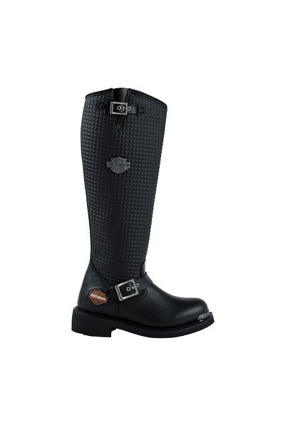Harley Davidson Γυναικείες μαύρες μπότες Zoe (025G100329-B1444)