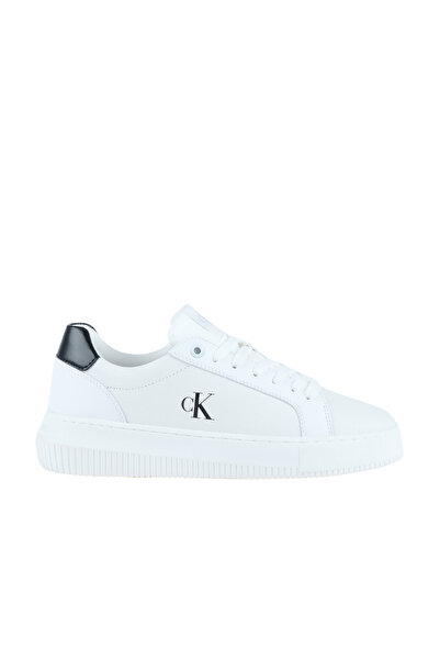 Calvin Klein Logolu Deri Sneaker Ayakkabı YW0YW0176901W AYAKKABI YW0YW01769 01W