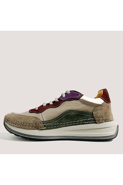 Mammamia Pantofi casual din piele de damă 340 Lx - gri - 36