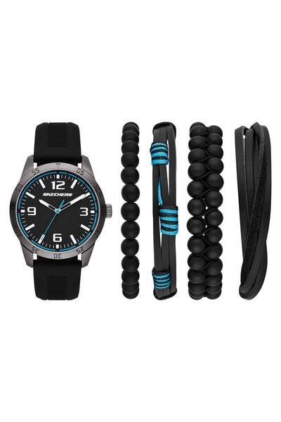 SKECHERS SR9092 Erkek Kol Saati ve Bileklik Seti