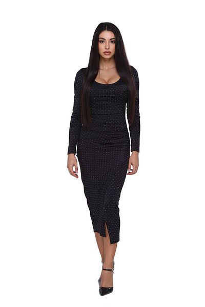 Zatara Fashion MINI DRESS WITH RHINESTONE