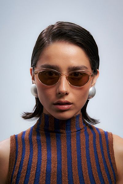 Bilge Karga Lars Nude Brown Sunglasses