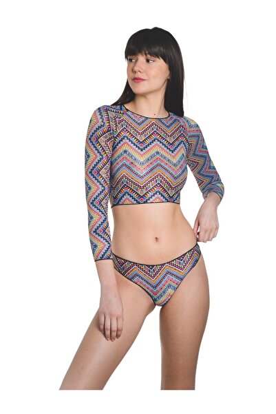 Blankkını Uzun Kol Bikini Üstü
