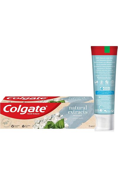 Colgate T.p 75 ml Natural Extracts Radint White (21653) --- Colgate Toothpaste Radint White Blue 75 ml