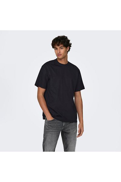 Only & Sons Ανδρικό T-Shirt μαύρο Crew