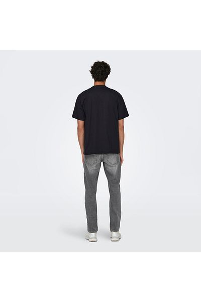 Only & Sons Ανδρικό T-Shirt μαύρο Crew