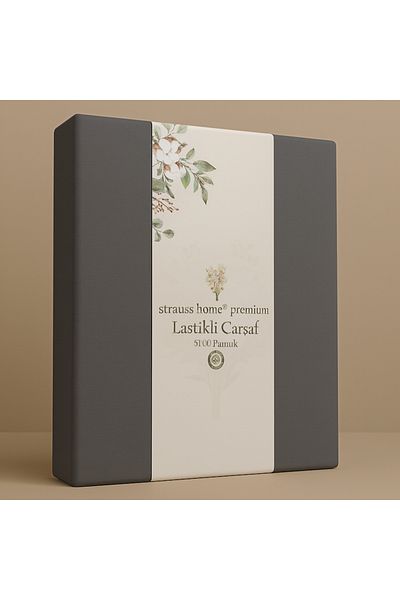 Strauss StraussHome ®   ملاءة جاهزة ممتازة مصنوعة من القطن بنسبة 100% مفردة/مزدوجة من القطن الممشط خصيصًا من OEKO-TEX