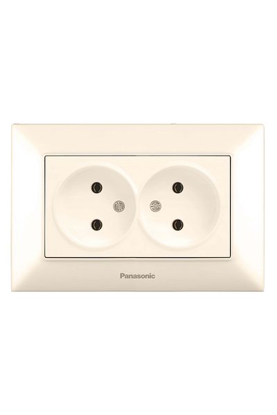 PANASONIC Priză dublă 16A 250V Arkedia Slim Bej