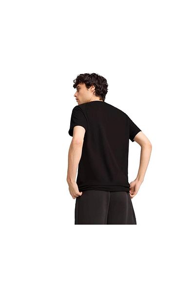 Puma 68461101 EVOSTRIPE Tee Черна мъжка тениска с кръгло деколте, стандартна кройка