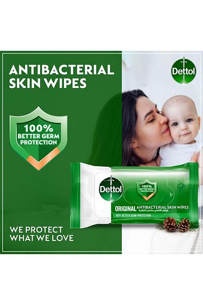 Dettol Dettol Original Alcohol-Free Skin Wipes 10 Count