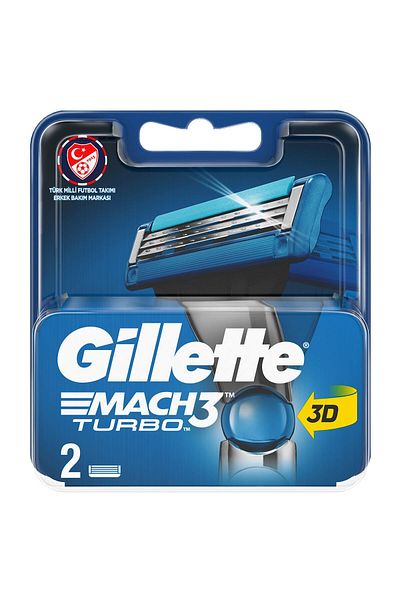 Gillette Mach3 Turbo Blades 2pcs(5143) --- Gillette Mach3 Turbo Blades 2pcs