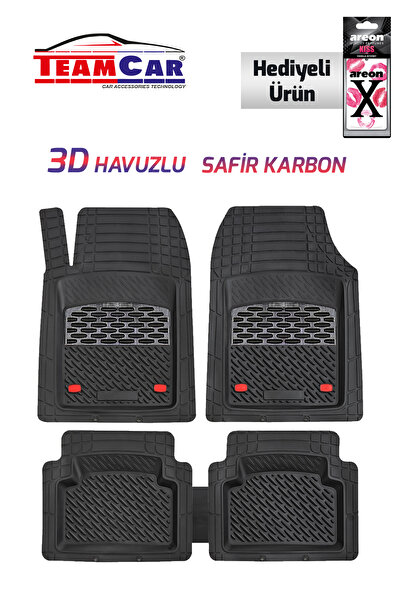 Genel Markalar Dacia Duster 4x2 Sonras Uyumlu Universal Derin Havuzlu Paspas Krom Karbon