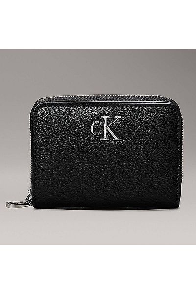 Calvin Klein Minimal Monogram Md Zip Around