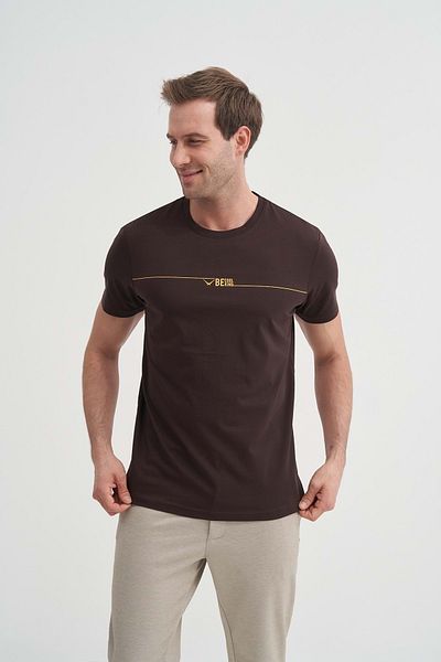 Cazador Crew Neck Slim Fit Cotton T-Shirt
