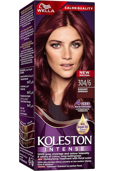Wella Koleston Maxi Color Cream 304/6 Burgandy 50ml (8087) --- ويلا كولستون ماكسي 304/6