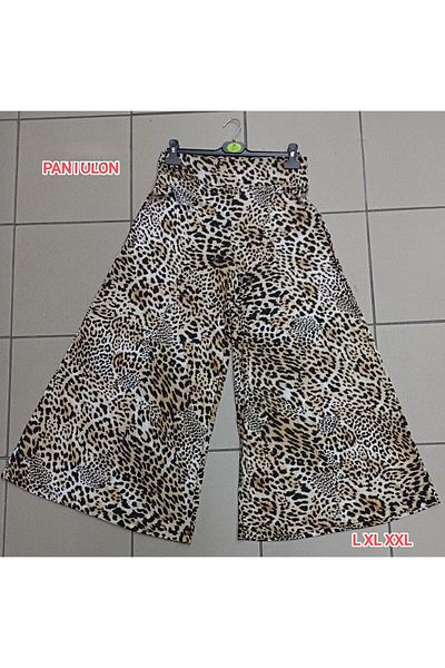 STYLENEST Women's Leopard Patterned Skirt Pants