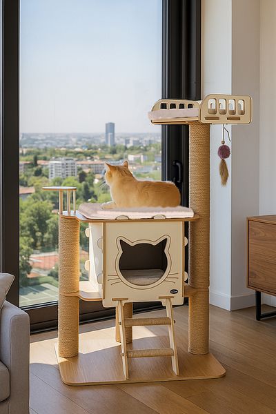 Patihomes Vip Multi-Storey Bed Scratching Cat Play House
