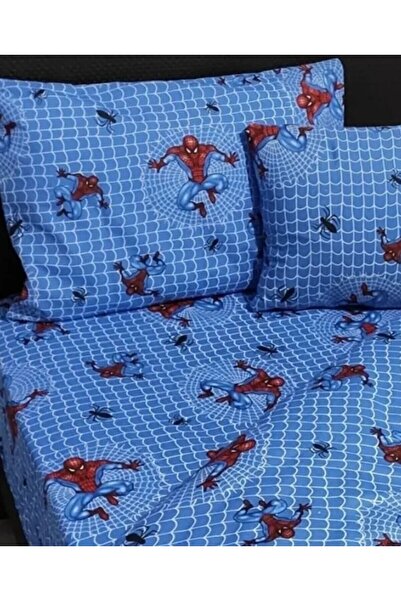 DENİZLİ ÇEYİZ Одномісний набір простирадл з гумкою «Людина-павук»