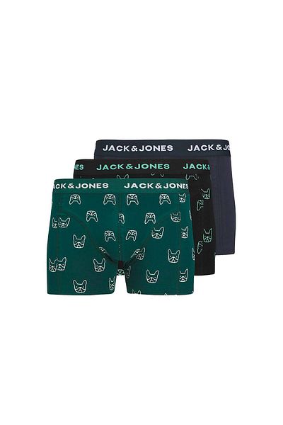 Jack & Jones Jack Jones Jacdenim Dog Trunks 3 Pack Ανδρικό Navy Blue Boxer 12275817-04