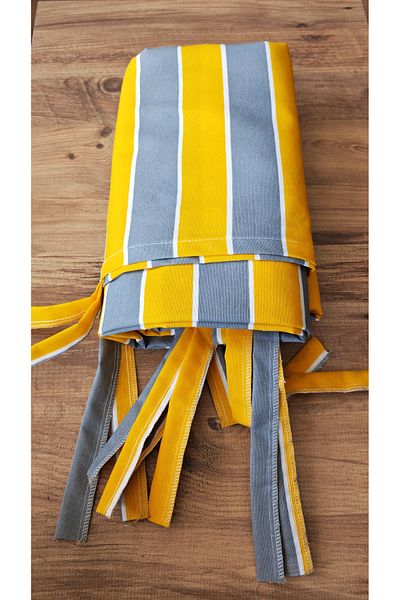 Yuka Balcony Curtain Luxury 1St Class Tarpaulin Fabric Enxboy Rainproof Thick Lace Buttoned Balcony Tarpaulin