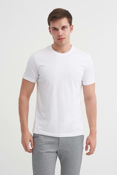 Cazador Slim Fit Crew Neck Cotton Plain T-Shirt
