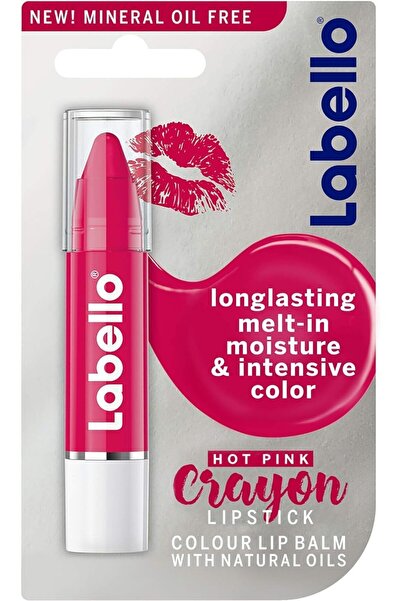 LABELLO Hot Pink Crayon 3gm (0568) --- لابيلو مرطب شفايف باللون الوردى الفاقع 3جرام