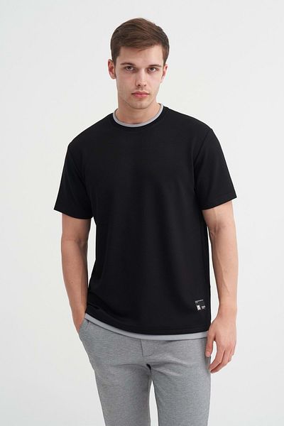 Cazador Μπλουζάκι Regular Fit Crew Neck χτενισμένο βαμβακερό 4003