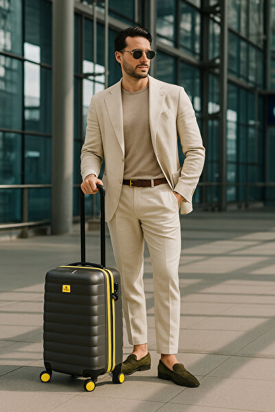 My Valice Colors Abs Küçük Kabin Boy Antrasit Valiz