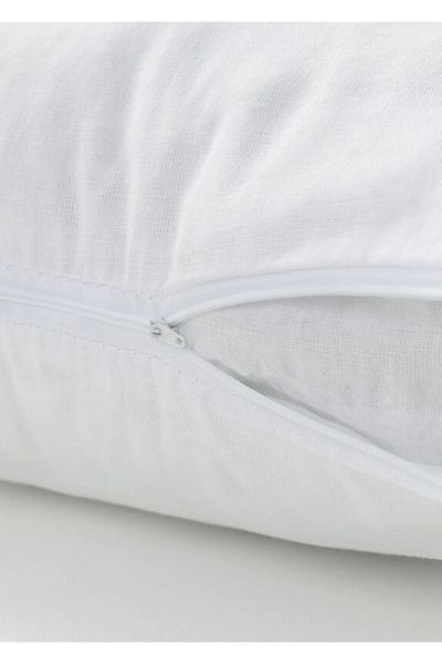 çeyizline 2-Piece Zippered White Pillow Cushion Throw Pillow Inner Covers (2 Pcs) (Mitil - Mattress)
