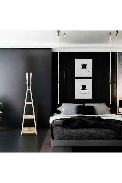 Al Saada Home حامل ملابس 176×34×34 سم - بيج