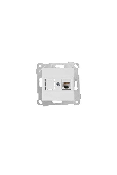 Mutlusan مقبس بيانات RITA MEK KEY 1*RJ45 (CAT5E) أبيض