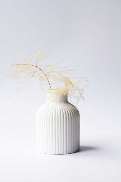 Bernami Pinterest Figurină decorativă din beton, culoare albă, stil scandinav...