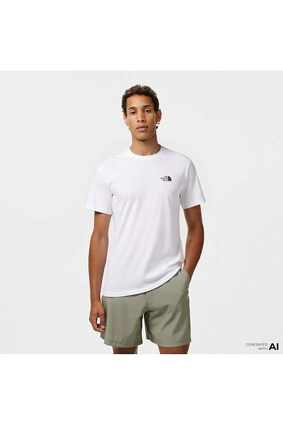THE NORTH FACE Tricou alb casual pentru bărbați Gravel