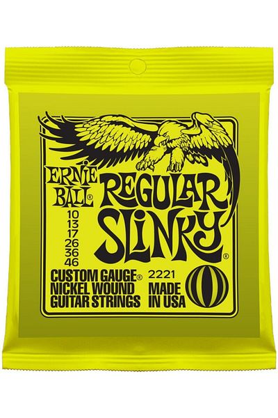 Ernie Ball P02221 10-46 Electric Guitar String Regular Slinky Nickel