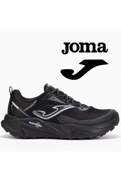 Joma Rase Trail Trekking Walking and Running Shoes Men's Sports Shoes Black-Black