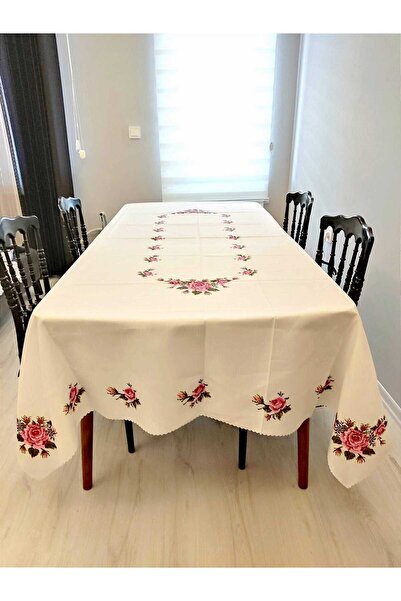 GMhome Pembe Kanaviçe Dertsiz kumaş dijital baskı masa örtüsü