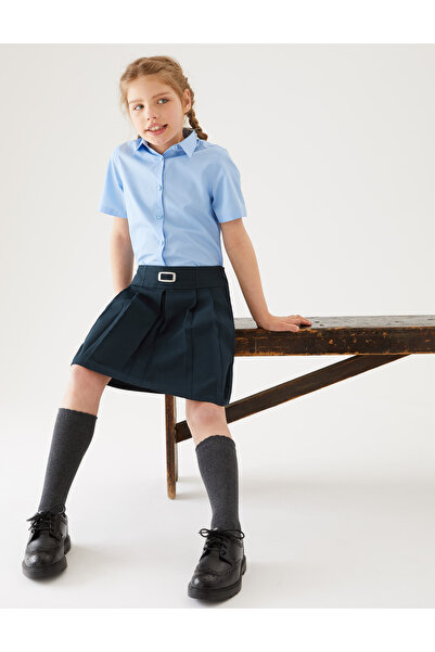 Marks & Spencer Pile Detaylı Okul Eteği (2-16 Yaş)