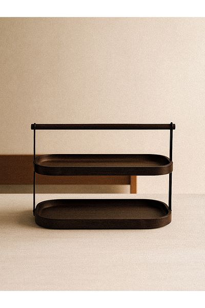 Minihol Velden 2 Tier Acacia Stand Presentation Holder
