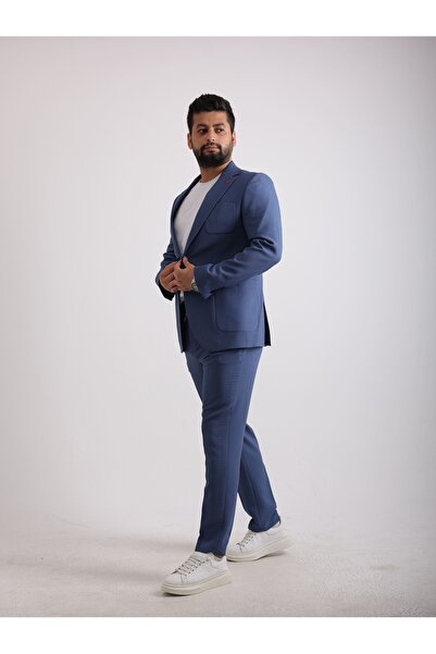 FASHİON FİRST İpli Pantolon Spor Erkek Takım Elbise Yazlık Gofre Kumaş