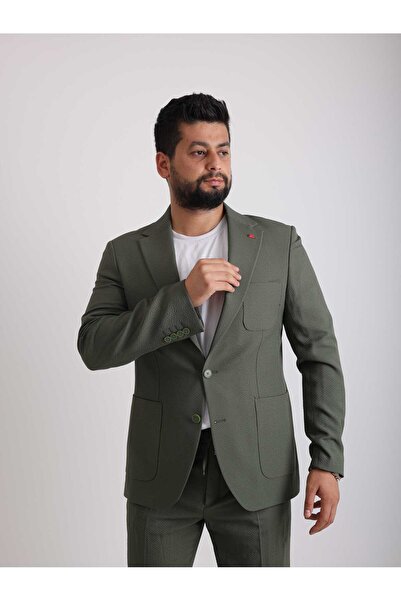 FASHİON FİRST İpli Pantolon Spor Erkek Takım Elbise Yazlık Gofre Kumaş