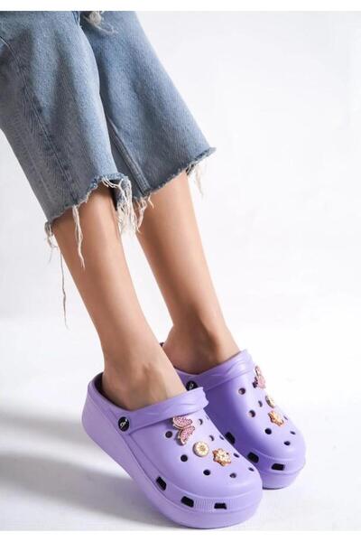 Sonimix Liliac Cataramă Masaj Talpă Ortopedică Marime Mare Spital Bucătar Asistentă Doctor Papuci